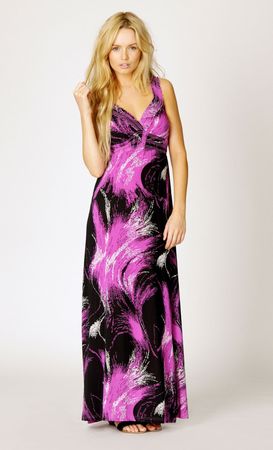 boohoo Nikki Printed Jersey Maxi Dress