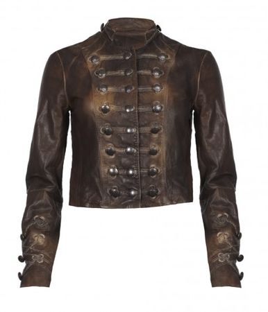 All Saints Brocade Cropped Jacket