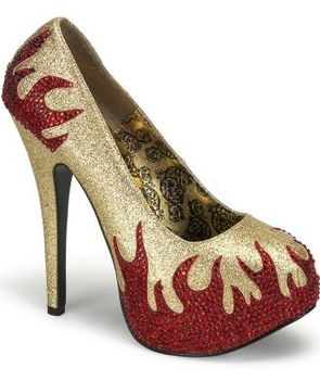 Bordello Flame Teeze Shoe