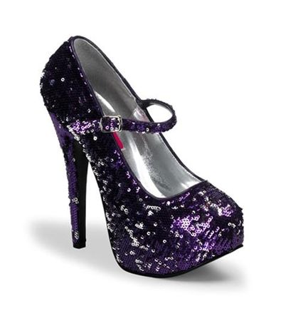 Dress Stores Online on Bordello Purple Sequin Shoes   Stunning Sequinned Shoes From Bordello