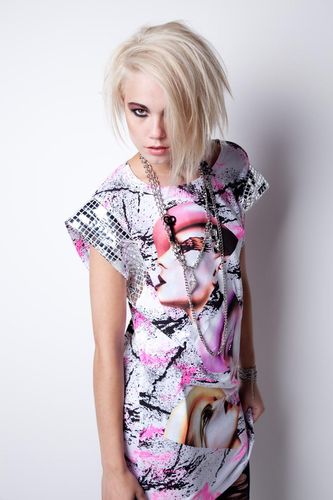 Charles Of London Faces Paint Splash Dress