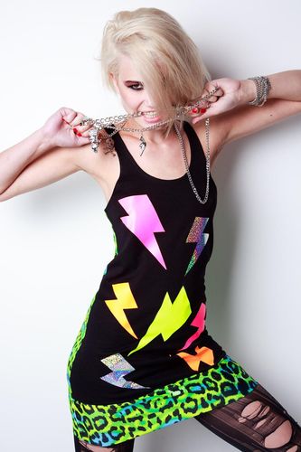 Charles Of London Lightning Bolt Dress