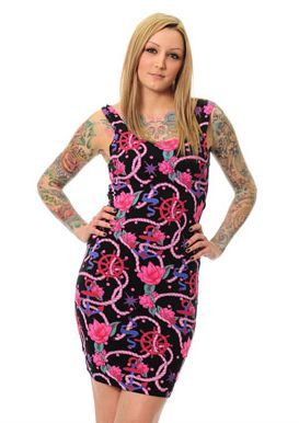 Criminal Damage Blooming Rose Dress