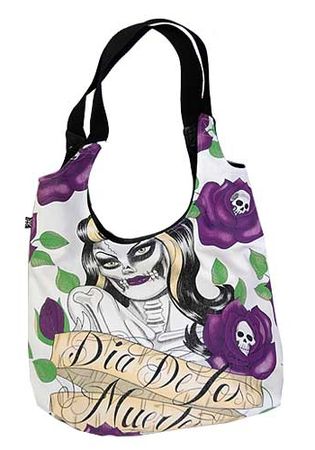 Darkside Clothing Dia De Los Muertos Shoulder Bag