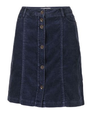 Fat Face Cord Button Through Skirt