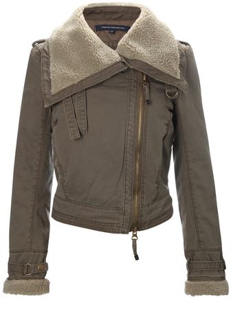 French Connection Army Twill Flying Jacket