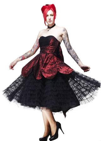 Hell Bunny Red Majesty Dress