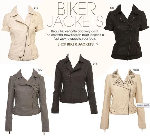 Miss Selfridge Biker Jackets