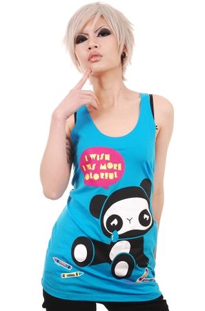 NewBreed Girl Colourful Panda Vest