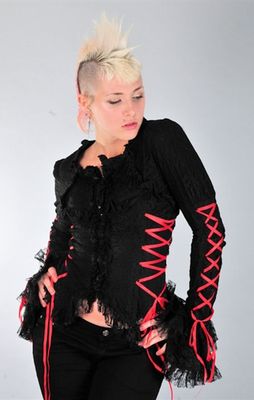Raven Gothic Lolita Lace Up Jacket