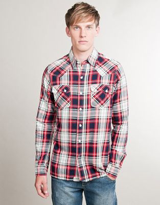 Soul Cal Deluxe Kuma Checked Shirt