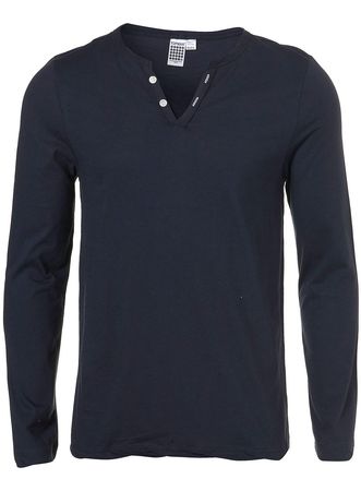 Topman Navy Roped Neck T-Shirt