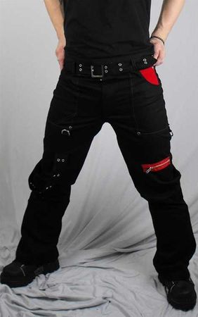Venomous Black and Red Trousers