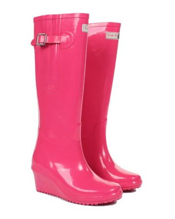 wedge welly rain boots